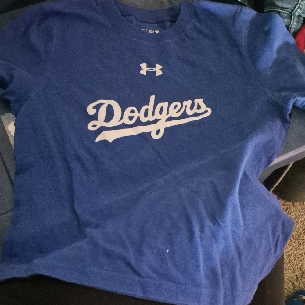 Under Armour Kids Blue Dodgers Tee